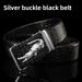 Men's Genuine Leather Belt Alligator Leather Pattern Automatic Buckle_voghion.com
