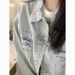 2025 American Spring Autumn New Denim Jacket Women, Niche Loose And Versatile Shirt Top, Suitable For Small People To_voghion.com