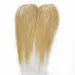 Colore biondo 613 Toppers base seta per donne 12x13cm Toppers base pelle con clip cuoio capelluto naturale_voghion.com