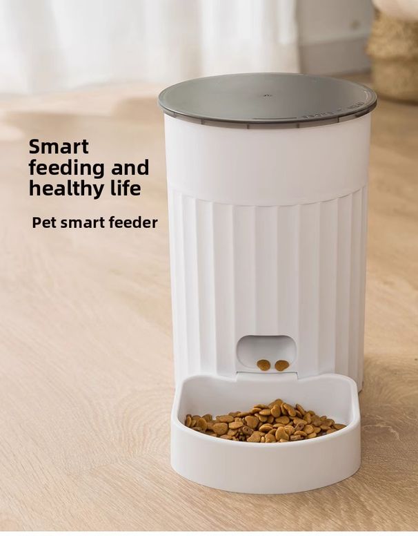 Automatischer Futterspender, kleiner intelligenter Futterspender für Katzen, zeitgesteuerter und quantitativer Katzenfutterspender, Fernfütterer für Katzenfutter und Hundefutter_voghion.com