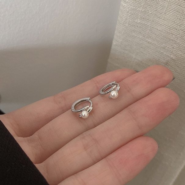 Orecchini di perle di lusso leggeri, design di nicchia femminile, orecchini di lusso leggeri in argento, stile freddo, orecchini alla moda e personalizzati_voghion.com