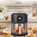 6L Multifunction Glass Air Fryer, Household Color Screen Visual Window, 2025 Hot-Selling Air Fryer Model_voghion.com
