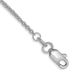 14K White Gold 10 Inch 1.4mm Round Open Link Cable With Lobster Clasp Anklet_voghion.com