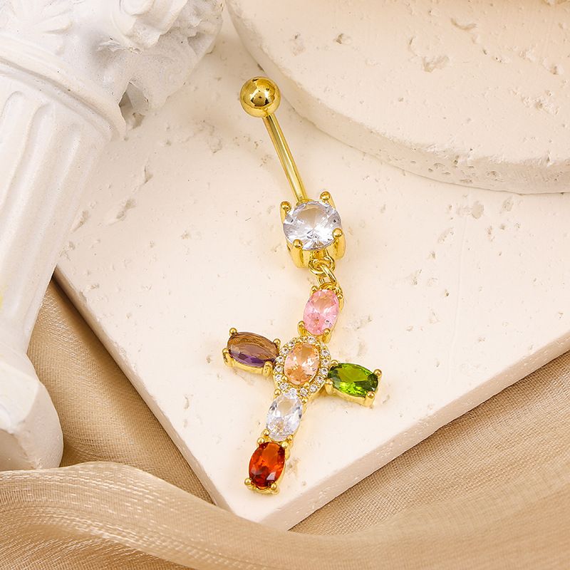 retrovärvi teemantnaba pandla loominguline isiksus vasktsirkoon ristdisain galvaniseeritud teemantnabaküüs_voghion.com