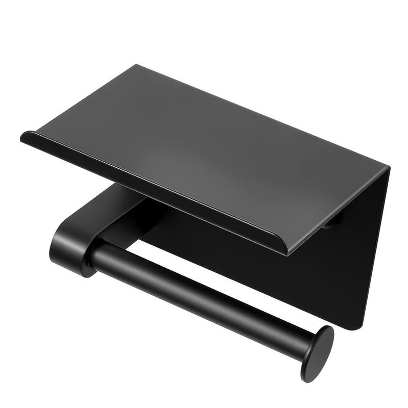 VEVOR Toilet Paper Holder With Shelf Mega Rolls Wall Mounted Toilet Roll Holder_voghion.com