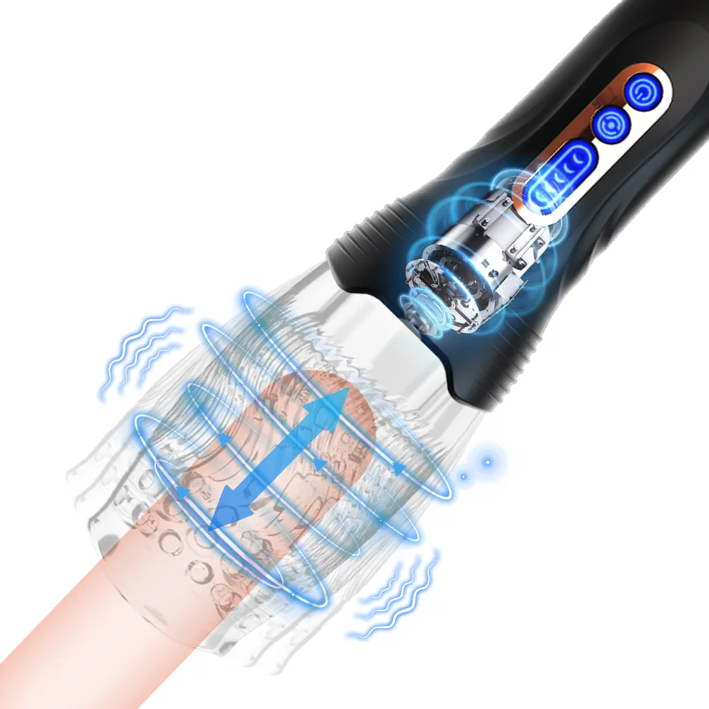2025 Masturbateur automatique rotatif pour homme, entraîneur de gland, vibrateur, jouet sexuel de masturbation F_voghion.com