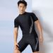 Maillots de bain pour hommes, maillots de bain pour hommes, nouveaux shorts à manches courtes, combinaison intégrale, maillot de bain pour hommes Hot Spring, adolescents_voghion.com