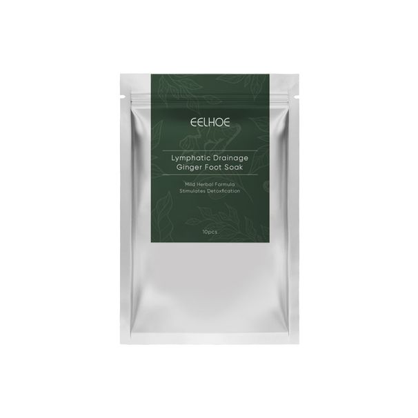 Paquete de baño de pies Eelhoe Ginger para aliviar el dolor muscular y el dolor linfático. Paquete de espuma adelgazante para pies para eliminar la humedad, el frío, el sudor y las tormentas corporales._voghion.com