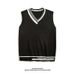 Herrenbekleidung Pullover Weste lose Student trendige All-Match ärmellose Pullover Pullover Weste_voghion.com