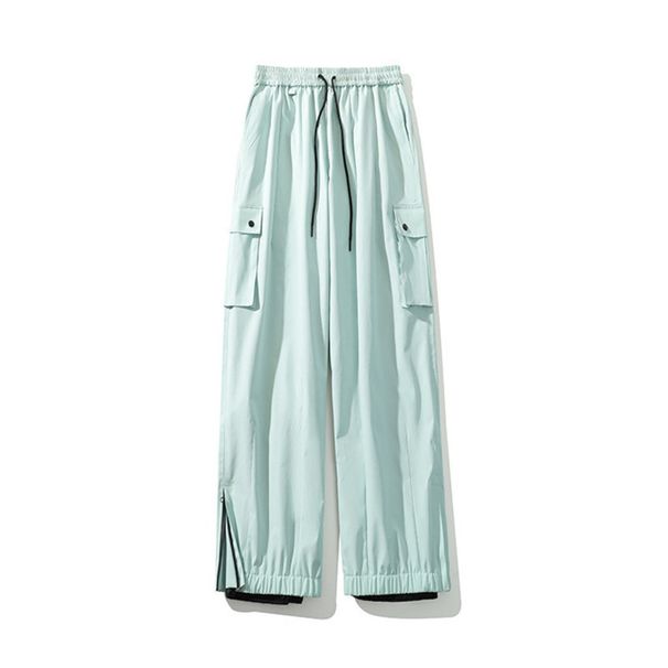 Pantalones de esquí holgados y gruesos para mujer, impermeables y resistentes al viento, de color negro, para deportes al aire libre, de talla grande para hombre_voghion.com