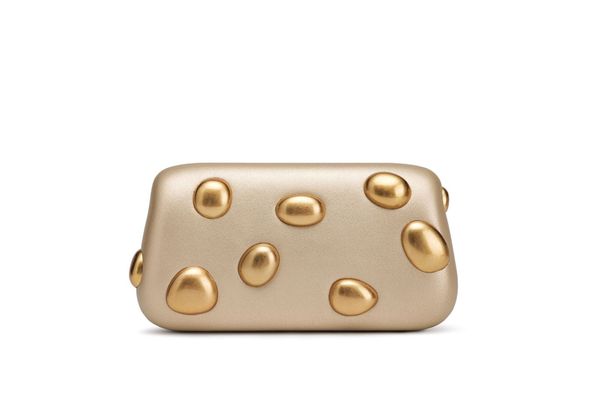 Elegancka metalowa kopertówka – minimalistyczna wieczorowa torebka damska z zapięciem magnetycznym, smukła i usztywniona (8 modnych kolorów, skóra ekologiczna, szerokość 19,5 cm)_voghion.com