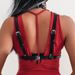 HOT Sexy Women Leather Harness Belts Underwear Gothic Punk Bustier Corset Haruku Body Bondage Waist Strap Suspenders Dress_voghion.com
