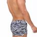 UXH Men's Zebra Stripe Sports Boxer Swim Trunks With Double Side Pockets, Quick-Dry Beach Shorts_voghion.com