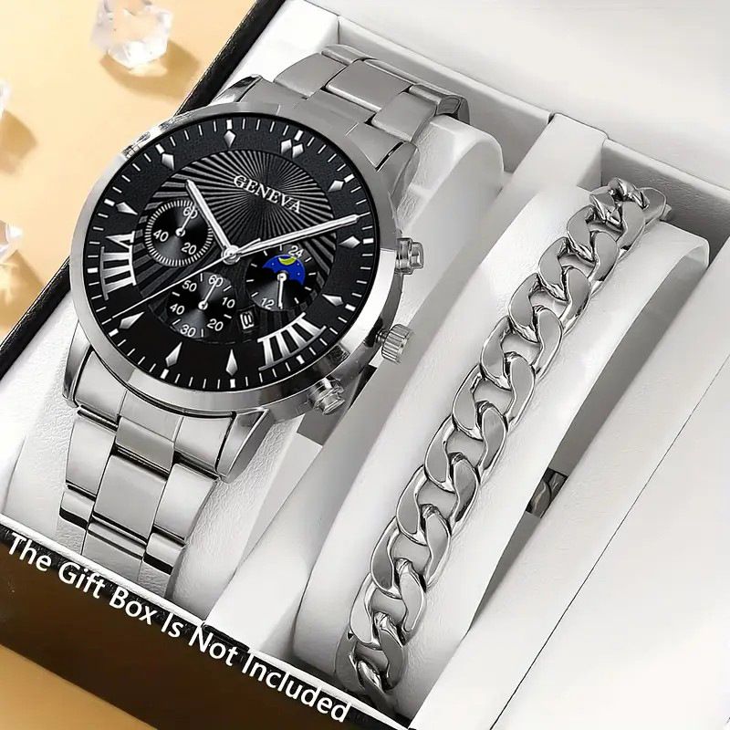Men's Watches Gentleman Alloy Watch Metal Quartz Watch Men's Non Mechanical Watch Luminous Men's Watch Business Watch_voghion.com