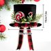 Black With Hat Bow Christmas Decoration Tree Top Star_voghion.com