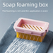 Multifunctional High Elastic Mesh Hands-Free Foaming Household Bathroom Soap Box Storage_voghion.com