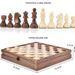 Walnut Checkers Set Drawer Style High-end Solid Wood Chess Box / WOODEN CHE_voghion.com