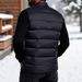 Gilet matelassé d'hiver pour homme - Veste matelassée légère sans manches, col montant, fermeture éclair sur le devant, poches décoratives, indispensable pour la superposition décontractée._voghion.com
