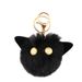 Simpatico peluche a forma di testa di gatto creativo, cartone animato, piccolo ciondolo per bambola, portachiavi per auto._voghion.com