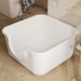 Extra Large Fully Semi-Enclosed Open Toilet Anti-Splash Kitten Litter Box Cat Supplies_voghion.com