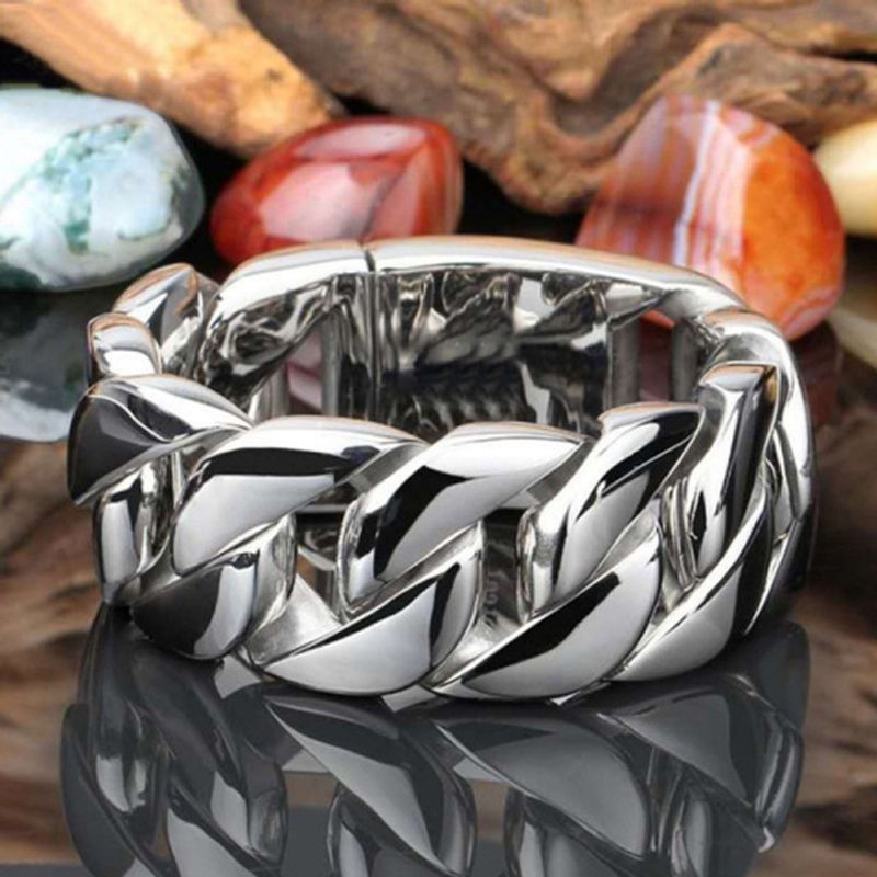 Joyería para hombre, anillos de acero inoxidable Punk de Hip Hop para hombre, cadena cruzada cruzada, joyería de Color dorado para mujer, regalos, Anillo_voghion.com