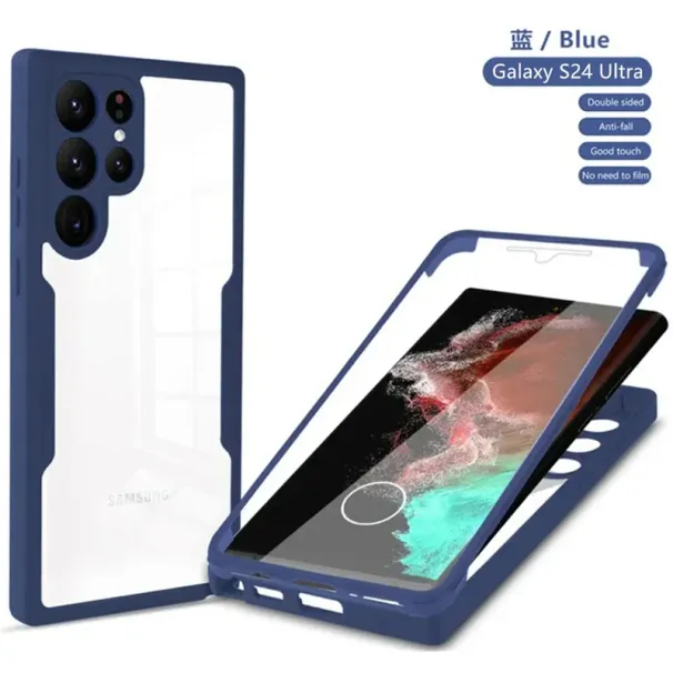 360 Full Body Front Back Case For Samsung Galaxy S24 S23 S22 S21 20 FE Ultra Plus Shockproof Cases For Samsung S24 Ultra Cover_voghion.com