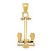 14k 3-D T-Bar Style Anchor Pendant_voghion.com