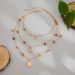 Set di collane a strati celestiali color oro per donna, collana con ciondolo sole, luna e stella con perline in pietra naturale, gioielli con dichiarazione di astrologia boho_voghion.com