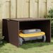 Poly 33.9x35.4x20.5 22.4 Garage Rattan Robot Mower Brown_voghion.com