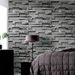 3D Pattern For Restaurant Hair Salon Clothing Store Background Wall Gray Brick Wallpaper_voghion.com