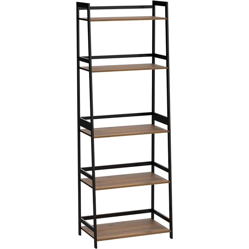 Bookcase, White Bookcase Storage Shelves,Industrial Modern Bookshelves, Small Desk Organizer For Bedroom Storage, Home Office Book Stand,Living Room,Balcony,Kitchen Shelf,Study_voghion.com