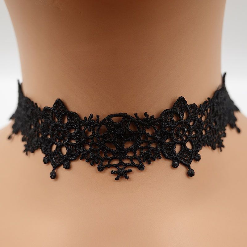 Cadena de clavícula recomendada para Halloween, accesorios para vestidos de palacio, collar mágico de bruja negra, foto de fiesta_voghion.com