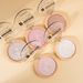 Puder 5 Farben Highlighter Puder Gesichtsaufhellung und Konturierung Palette Make-up Langlebig Wasserdicht Highlighter Puder Creme Make-up_voghion.com