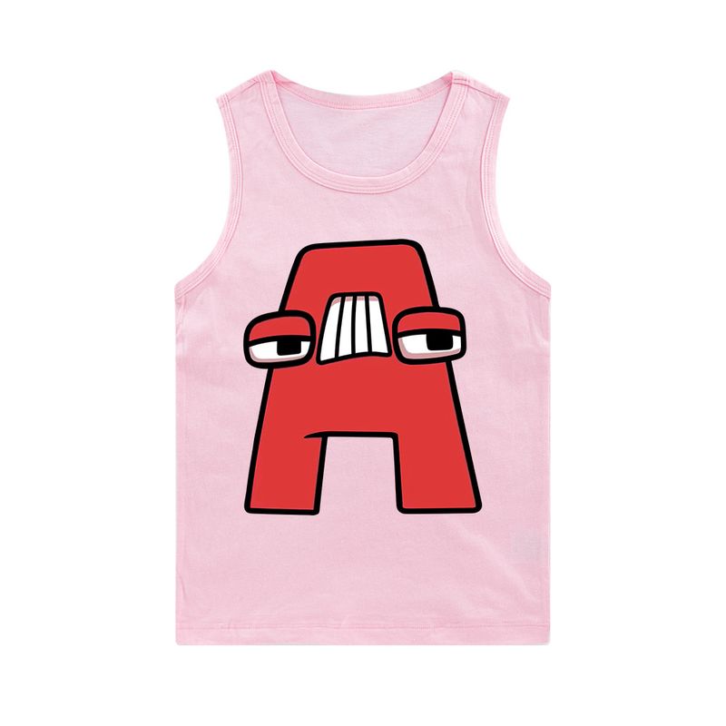 Printed Elderly Boys and Girls Sleeveless Tank Top E587_voghion.com
