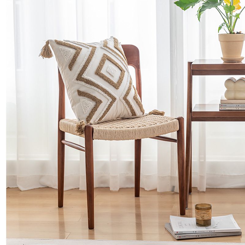 Modern Geometric Pillow Cover – Minimalist Polyester Cushion Case For Sofa & Bed (30x50cm/45x45cm, PP Cotton Compatible)_voghion.com