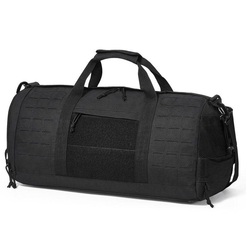 Tactical Duffle Bag 45L Gym Bag Duffle Molle Design & Shoe Compartment, Travel Weekender Bag For Men Women Workout Bag For Military, Sports, Overnight, Basketball, Tactical, Waterproof &Tear Resistant_voghion.com