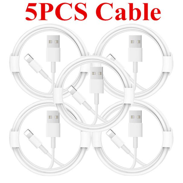 10PCS 5PCS/Lot 1M Charging Cable For Phone XS Max X XR SE 5S 5C 5 12 13 14 6S 6 7 8 Plus 11 Pro Data Sync Charging Cord_voghion.com