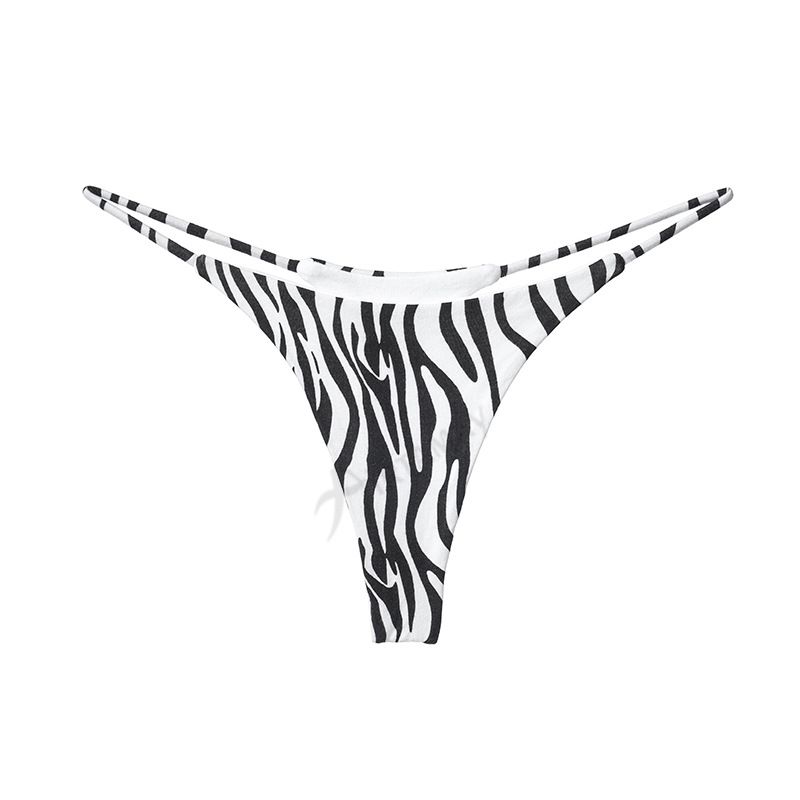 Sports Yoga Women's Sexy Double Layer Lace Up Panties Pure Cotton Bikini Cross Border European And American Large Size T Back T Pants_voghion.com