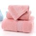 100% Long Staple Cotton Solid Color Rice Shaped Satin Jacquard Three Piece Set Towel Bath Towel Square Towel Six Piece Set_voghion.com