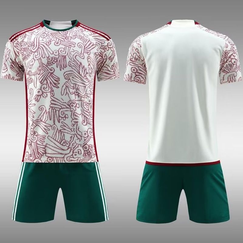 Maillot de football à manches courtes pour adulte, extérieur, Mexique 22-23_voghion.com