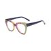 New Trendy Transparent Anti-Blue Light Plain Cat Eye No-Makeup Glasses Frame_voghion.com