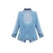 Plus Size Women's Denim Shirt With Zip Detail & Elastic Waist, Casual Oversized Chambray Top For Everyday Comfort_voghion.com