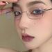 temperance Style Gold Wire Glasses, Rectangular Narrow Frame For Men And Women, Suitable For The Prevention Of Myopia_voghion.com