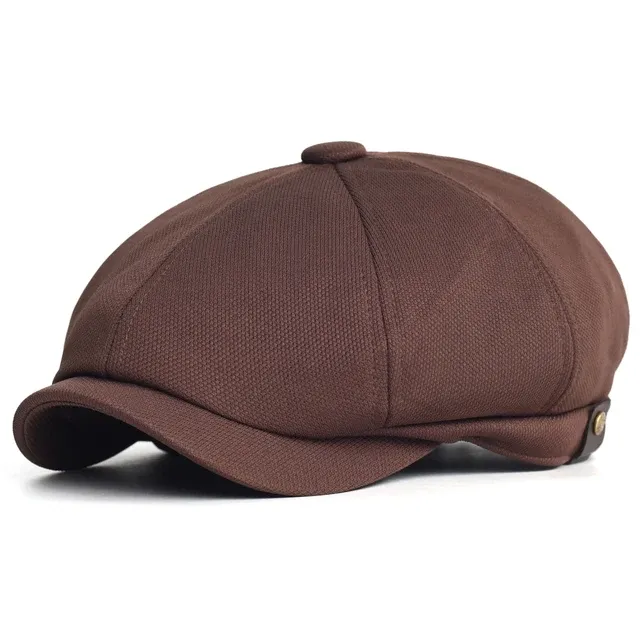 Offre spéciale printemps été respirant gavroche en plein air rétro décontracté béret chapeaux octogonal chapeau mode solide casquettes plates_voghion.com