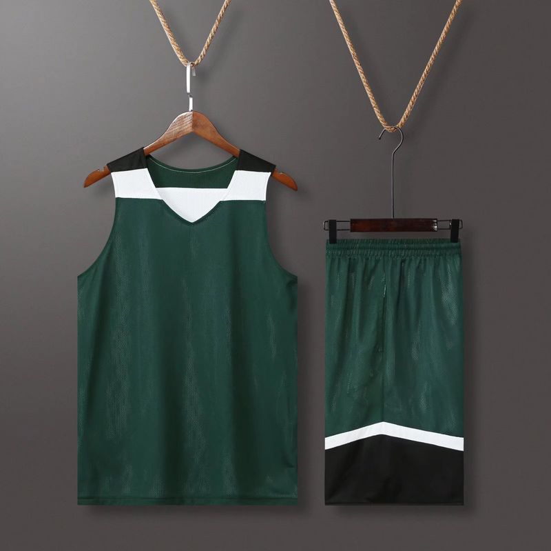 Double sided basketball suit for male and female students, printed with double-layer breathable jersey, double-sided_voghion.com