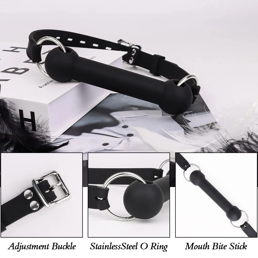 Bone Mouth Gag Silicone Breathable Muzzles Adult Sex Toys For Women And Couples 2024_voghion.com