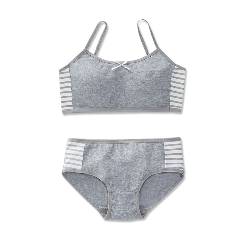 Σετ Εσώρουχων για Κορίτσια, Ριγέ, Αθλητικό, Λεπτό, Μικρό, Γιλέκο Ανάπτυξης, 15 Ετών, 12 Μεσαίων και Μεγάλων Παιδιών, Βαμβακερό_voghion.com