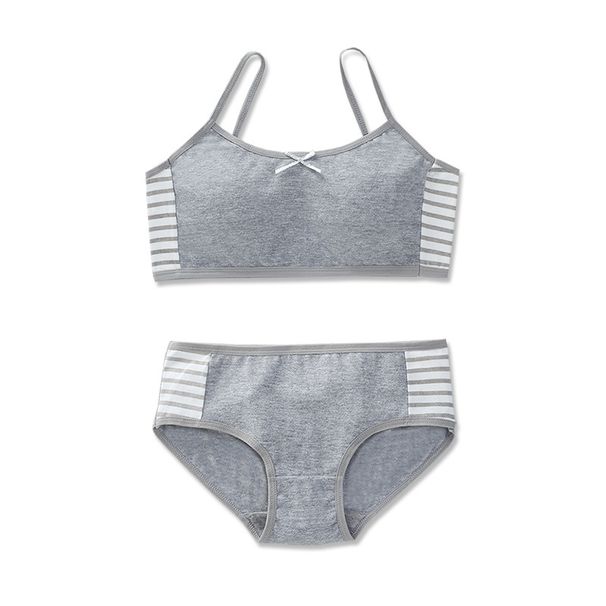 Σετ Εσώρουχων για Κορίτσια, Ριγέ, Αθλητικό, Λεπτό, Μικρό, Γιλέκο Ανάπτυξης, 15 Ετών, 12 Μεσαίων και Μεγάλων Παιδιών, Βαμβακερό_voghion.com