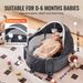 Portable Baby Bassinet On-The-Go Folding Baby Dome With Canopy And Toys_voghion.com