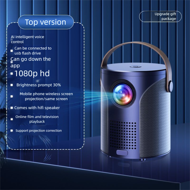 2024 New Model Home Projector Mobile Screen Casting HD Dormitory Student Birthday Gift For Girls And Boys_voghion.com